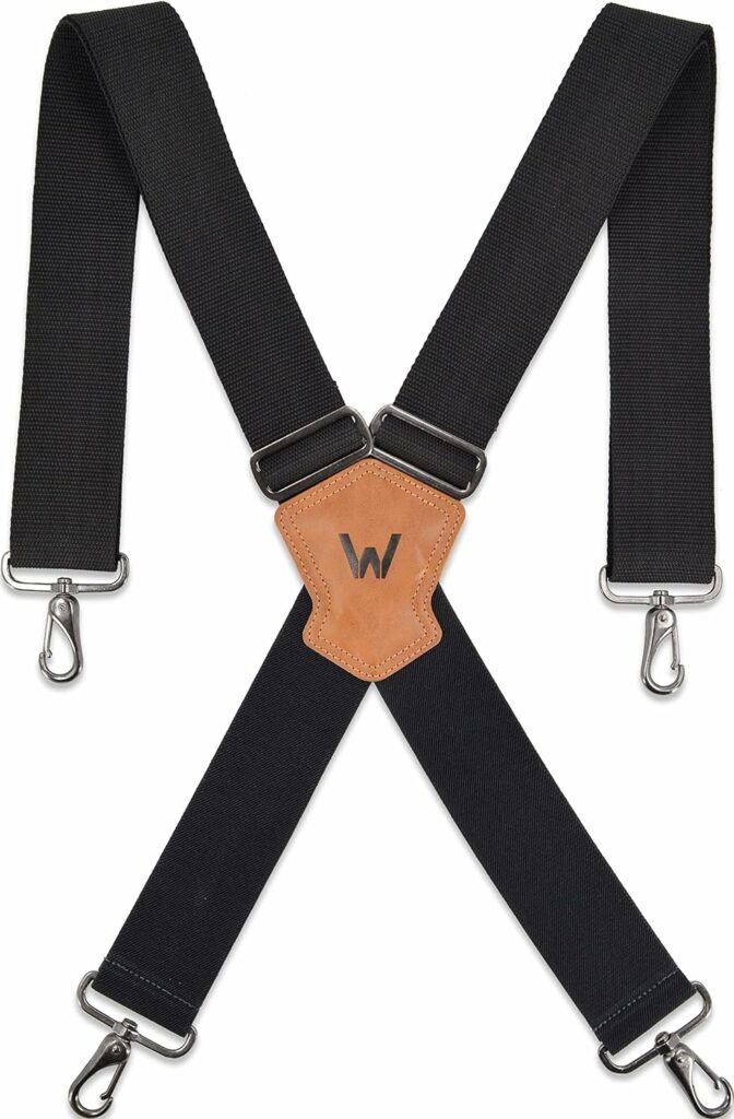 2Inch Mens Heavy Duty Suspenders w/ Hooks For jeans