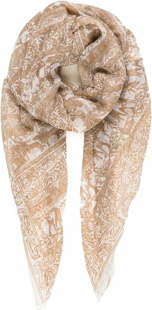 MELIFLUOS DESIGNED IN SPAIN Scarf for Women Lightweight Floral Flower for Spring Fall Winter Scarves Shawl Wrap