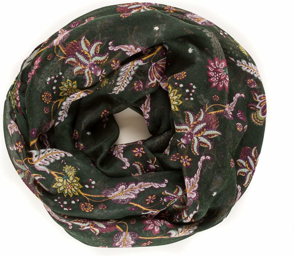 MIMOSITO Scarfs for Women Lightweight Scarves Boho Floral Flower Chic Fashion Wrap Fall Winter