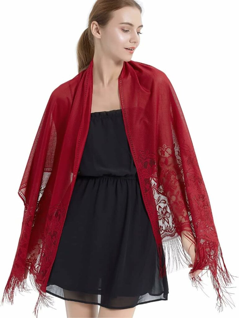 RIIQIICHY Shawls and Wraps for Evening Dresses Scarfs for Women Pashmina Wedding Formal Shawl