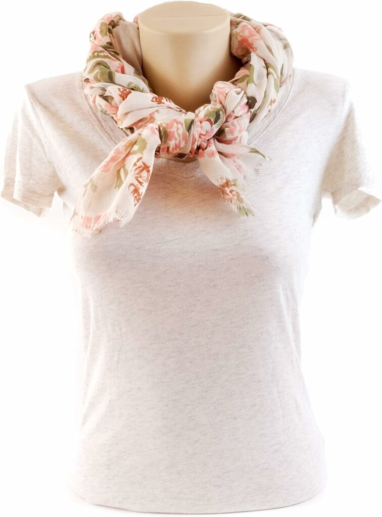 Scarfs for Women Lightweight Floral Flower Fashion Wrap Shawl Fall Winter