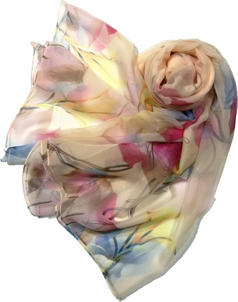 Shanlin Super Large Silk Feel Floral Scarves for Women in Gift Box