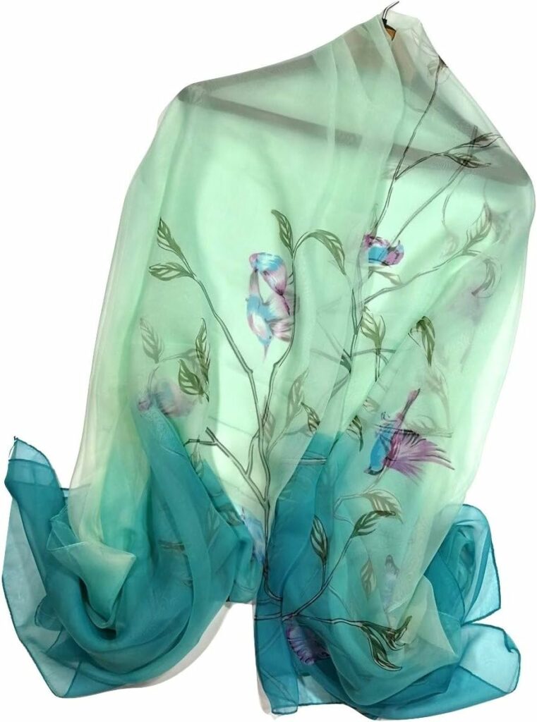 Shanlin Super Large Silk Feel Floral Scarves for Women in Gift Box