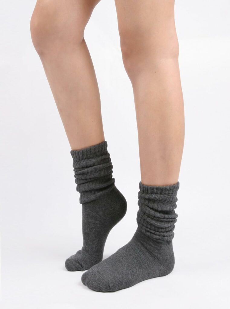 STYLEGAGA Womens Fall Winter Slouch Knit Socks Slouchy Socks Women Scrunch Socks Women Scrunchie Socks