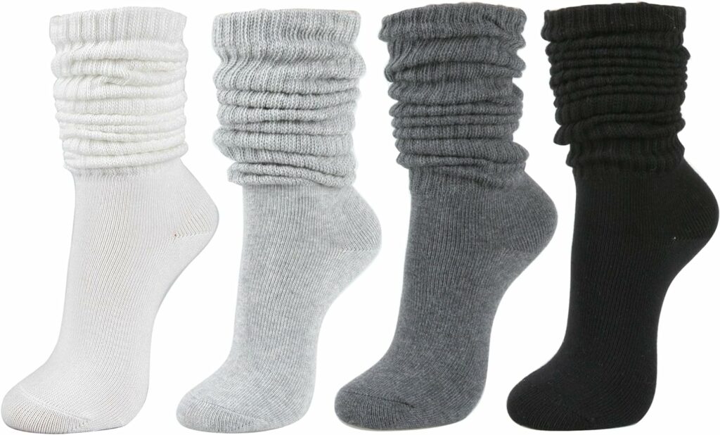 STYLEGAGA Womens Fall Winter Slouch Knit Socks Slouchy Socks Women Scrunch Socks Women Scrunchie Socks