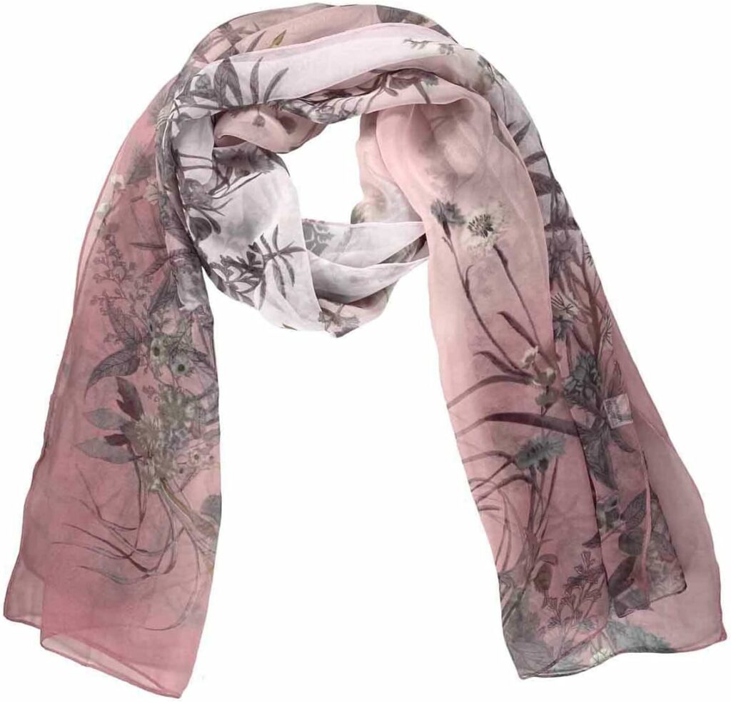 Xyueanlo Scarfs for Women Lightweight Scarves Fashion Print Floral Pattern Scarf Shawls