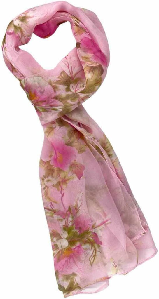 Xyueanlo Scarfs for Women Lightweight Scarves Fashion Print Floral Pattern Scarf Shawls